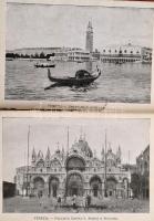 Vegyes papírrégiség tétel: 4 db leporelló (Prága, Velence, Sächsisch-Böhmischen Schweiz, München) + ...