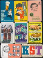 1961-1974 Retró magyar kártyanaptárak, érdekes darabokkal, összesen 8 db