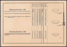 cca 1930-1940 Haldenwanger Laboratorium Porzellan. Nagybani raktár. Erdélyi és  Szabó Laboratoriumi,...