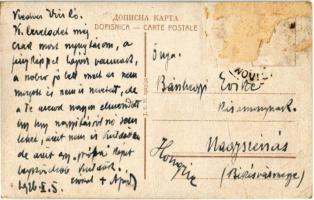 Újvidék, Novi Sad; Wilzonow trg ca Posiom / square with tram / tér és villamos  (Rb)