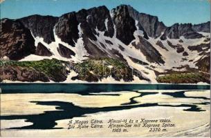 Tátra, Tatry; Hincói-tó, Koprova (Kapor) csúcs / Hincovo pleso, Koprovsky stít / lake, mountain peak