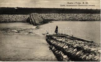Volga River dam. Phototypie Scherer, Nabholz & Co.