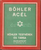 Böhler acél, a Böhler Testvérek és Társa (Bp., Andrássy út 41.) árujegyzéke, kihajtható prospektus