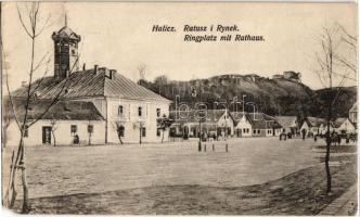 Halych, Halicz; Ratusz i Rynek / town hall, square (EM)