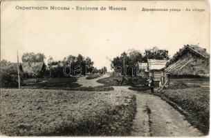 Moscow, Moskau, Moscou; Environs de Moscou, Au village / village street view near Moscow. Knackstedt & Näther (EK)