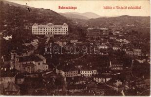 1907 Selmecbánya, Schemnitz, Banská Stiavnica; látkép a főiskolai palotákkal / general view with college palaces  (EK)