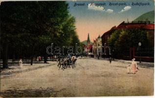 Brassó, Kronstadt, Brasov; Rezső park / Rudolfspark / park  (fl)