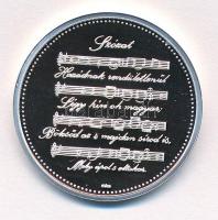 Csontos Attila (?-?) 2016. "Szózat emlékérem" jelzett Ag emlékérem tanúsítvánnyal (10g/0.9...