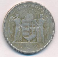 1930. 5P Ag "Horthy jobbra" T:2-,3
Adamo P8