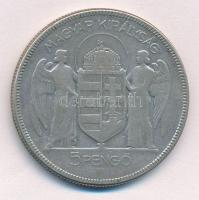 1930. 5P Ag "Horthy jobbra" T:3
Adamo P8