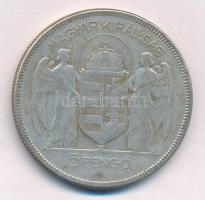 1930. 5P Ag "Horthy jobbra" T:3 kis patina
Adamo P8