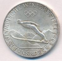 Ausztria 1964. 50Sch Ag "IX. Téli Olimpia Innsbruck" T:1- kis patina Austria 1964. 50 Schilling Ag "9th Winter Olymplics  Innsbruck" C:AU small patina Krause KM#2896