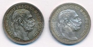 1915KB 1K Ag Ferenc József (2x) T:1,1- kis patina  Adamo K5.1