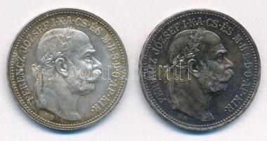 1915KB 1K Ag Ferenc József (2x) T:1,1- kis patina  Adamo K5.1