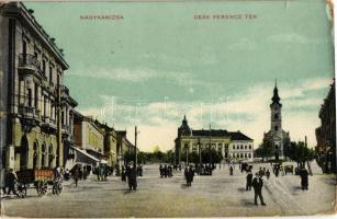 1913 Nagykanizsa, Deák Ferenc tér, üzletek (kis szakadás / small tear)