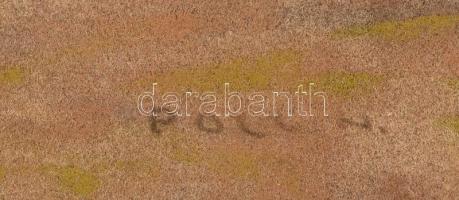 Poll Hugó (1867-1931): Halászcsónakok a parton. Pasztell, papír, jelzett, 25×32 cm