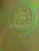 Zsolnay teknős, eozin mázas, hibátlan, jelzett, h:14,5 cm /