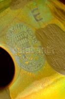 Zsolnay eozin mázas süni, jelzett, hibátlan, m:4,5 cm, h:8 cm