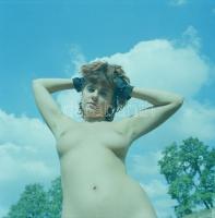 cca 1980-as években készült, szolidan erotikus felvételek, 7 db vintage negatív + 1 db mai nagyítás,...