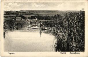 1916 Sopron, Fertő-tó, csónakok / Neusiedlersee (EK)