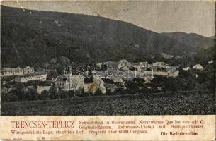 1902 Trencsénteplic, Trencianske Teplice; kénes fürdő / sulphurous bath, spa (ázott / wet damage)