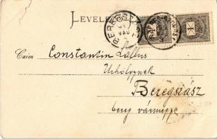 1899 Tátra, Magas Tátra, Vysoké Tatry; Csorba tó a Tátrával / Strbské pleso / lake, mountains (szaka...