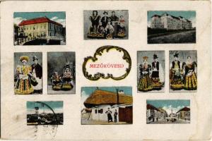 1924 Mezőkövesd, népviseletes szecessziós mozaik + Ludoviko Obreczián (EK)