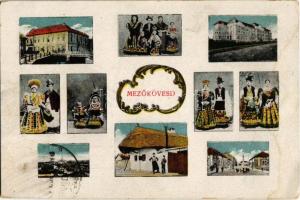 1924 Mezőkövesd, népviseletes szecessziós mozaik + &quot;Ludoviko Obreczián&quot; (EK)