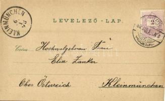 1898 Sopron, Oedenburg; Várkörút, Mihály templom, Deák tér, Széchenyi szobor és tér, Soproni Győri (...