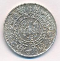 Lengyelország 1966. 100Zl Ag "Lengyel Millennium" T:1-
Poland 1966. 100 Zlotych Ag "...