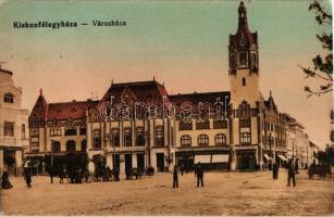 1918 Kiskunfélegyháza, Városháza, Frank Ignatz és fiai, Rosenberg, Göröcs Farkas, Csernus Sándor, Keleti Adolf üzlete
