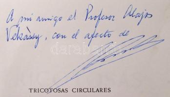 Jorge Palomer Pons: Tricotosas Circulares. Barcelona,1965,Bosch. Spanyol nyelven. Kiadói aranyozott ...
