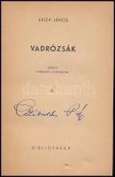 Kriza János: Vadrózsák III. kötet. Székely népköltési gyűjtemény. Bp.,1943, Bibliotheca, 208 p. Kiad...
