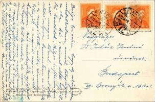 1937 Budapest XVII. Rákoshegy, vasútállomás,  Bulyovszky utcai állami elemi iskola. Varga Edith kiad...