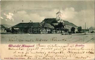 1900 Máriavölgy, Marienthal bei Pressburg, Mariathal, Marianka (Pozsony); Kegytemplom télen / pilgrimage church in winter (vágott / cut)