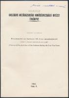 Gerei László (1929-2016) 3 tanulmánya, a szerző dedikációjával a borítókon: 

Az OMMI a genetikus ...