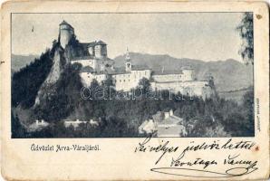 1900 Árvaváralja, Oravsky Podzámok; Árva vára / Oravsky hrad / castle (kopott sarkak / worn corners)