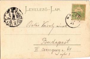 1903 Rajecfürdő, Rajecké Teplice; Előörs sziklák. Gansel Lipót 120. / Vorposten / rock formation (vá...