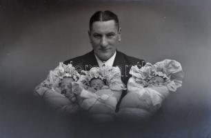 cca 1940 és cca 1955 között készült, 17 db vintage negatív a Marika fotóműterem hagyatékából, sokfél...