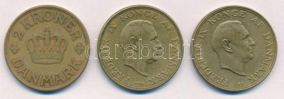 Dánia 1926. 2Kr Al-Br + 1951-1958. 2Kr Al-Br (2xklf) T:2
Denmark 1926. 2 Kroner Al-Br + 1951-1958. ...