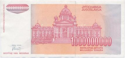 Jugoszlávia 1993. 1.000.000.000D T:II
Yugoslavia 1993. 1.000.000.000 Dinara C:XF