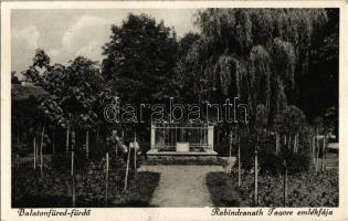 1932 Balatonfüred-fürdő, Rabindranath Tagore emlékfája