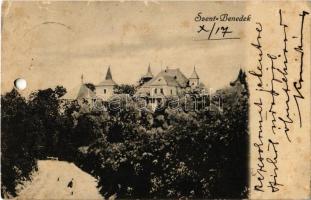 1909 Szentbenedek, Manastirea; Kornis kastély / castle (lyuk / hole)