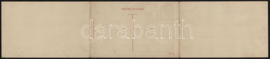 Ózd, Látkép a kőszénbányával. Mikola Béla kiadása. Három lapos kinyitható panorámalap