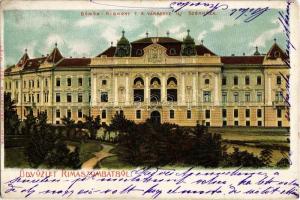 1902 Rimaszombat, Rimavská Sobota; Gömör-Kishont T.E. vármegye új székháza / county hall (EK)