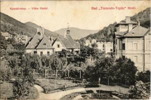 1914 Trencsénteplic, Trencianske Teplice; Nyaraló-telep / villa quarter