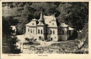 1912 Borpatak-telep, Valea Borcutului (Nagybánya); Pokol-kastély. Kovács Gyula kiadása / castle (EK)