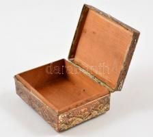 Sárkányos fém doboz, 8,5×6,5×3,5 cm