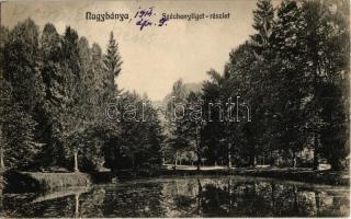 1914 Nagybánya, Baia Mare; Széchenyi liget. Kovács Endre kiadása / park (EK)