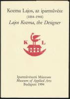 Lichner Magdolna(szerk.): Kozma Lajos, az iparművész (1884-1948). Bp., 1994, Iparművészeti Múzeum. Kiadói papírkötés, papír védőborítóval, jó állapotban.